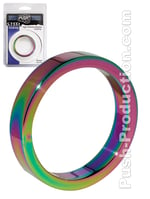 Push Steel - High Polished Rainbow Cockring - 10mm