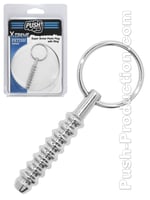 Push Xtreme Fetish - Super Screw Penis Plug with Ring