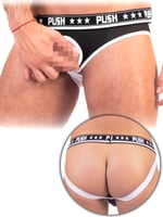 - Push - Premium Mesh Cockfoster - Schwarz/Weiß