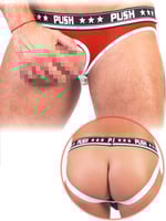 - Push - Premium Mesh Cockfoster - Rot/Weiß