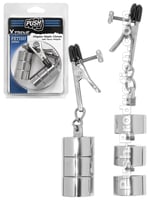 Push Xtreme Fetish - Alligator Nipple Clamps with Heavy Weights