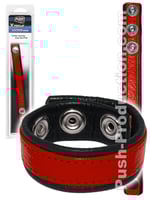 Push Xtreme Leather - Leather Cockring Strap Band Red