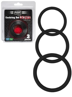 Push Monster - Silicone Cockring Set