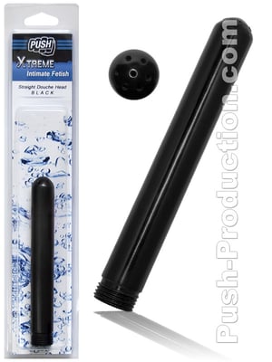 Push Xtreme - Straight Douche Head - Black