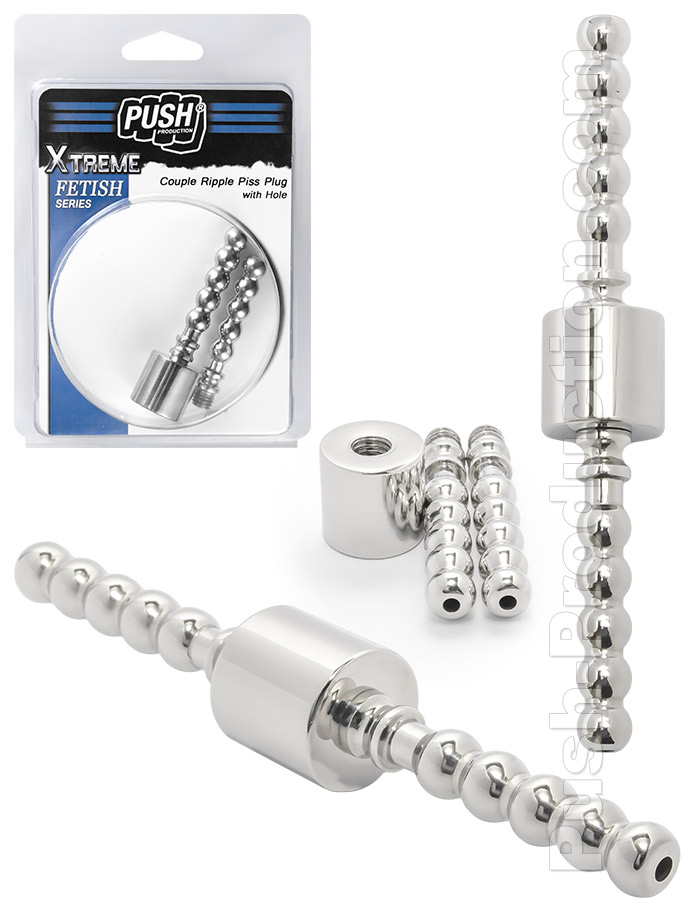 Push Xtreme Fetish Couple Ripple Piss Plug with Hole